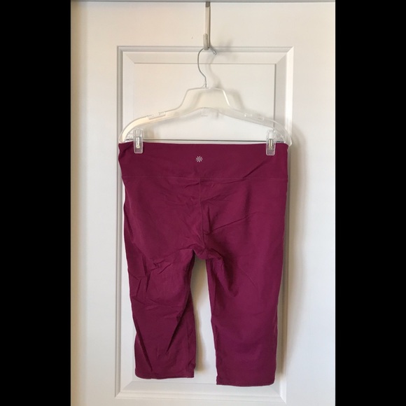 Athleta peddle pusher leggings, XL raspberry - Picture 3 of 7